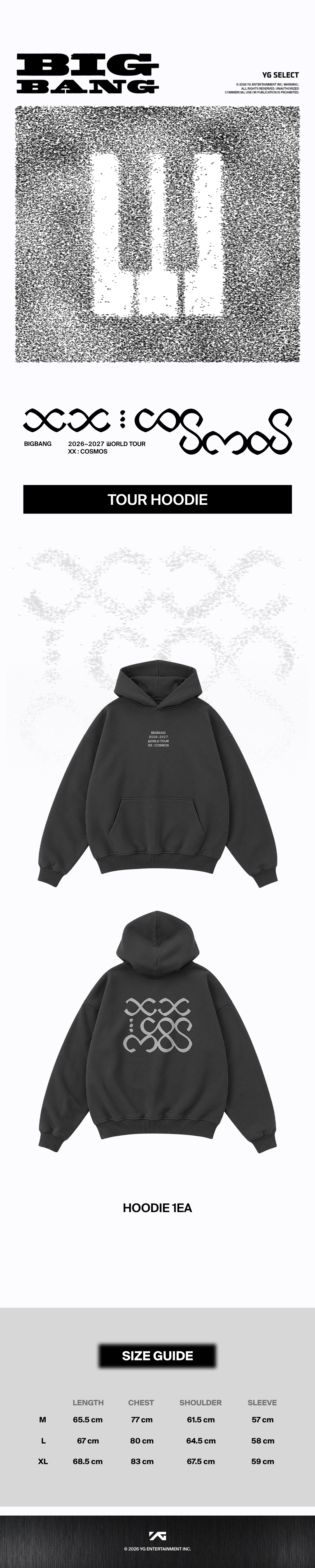 [COSMOS] BIGBANG TOUR HOODIE - YG SELECT
